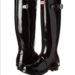 HUNTER Original Back Adjustable Gloss Rain Boots